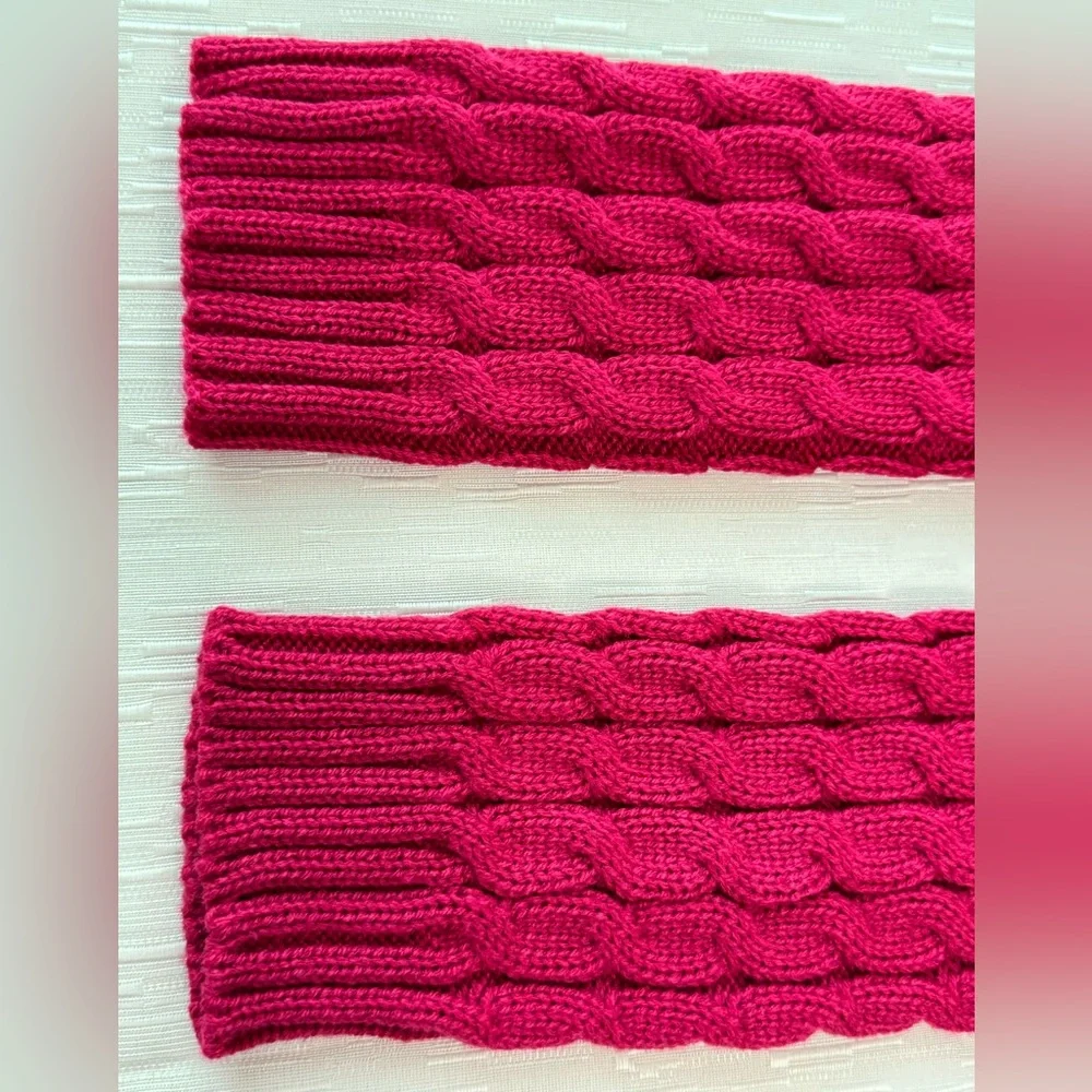 Hot Pink Cable Knit Leg Warmers | Little & Young Girls | NWOT | Winter